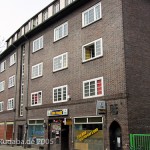 Haus Hospitalstraße 18 in Göttingen im expressionistischen Stil, erbaut 1919 von Georg Rott, Teilansicht