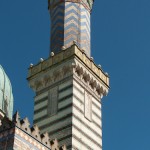 Dampfmaschinenhaus in Potsdam für Sanssouci von Ludwig Persius in Potsdam, Detailansicht des Schornsteins im Erscheinungsbild eines Minaretts