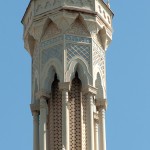 Dampfmaschinenhaus in Potsdam für Sanssouci von Ludwig Persius in Potsdam, Detailansicht des Schornsteins im Erscheinungsbild eines Minaretts