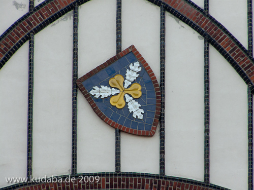 Bismarckturm in Rathenow, Detailansicht vom Wappen
