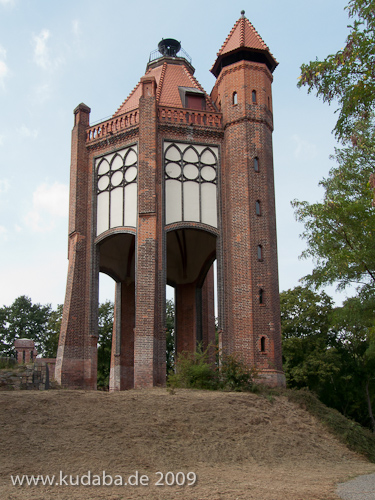 Bismarckturm in Rathenow, Gesamtansicht von Südwesten aus gesehen