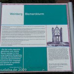 Bismarckturm in Rathenow, Informationstafel