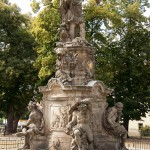 Denkmal des Großen Kurfürsten Friedrich Wilhelm Johann Georg Glume auf dem Schleusenplatz in Rathenow, Gesamtansicht