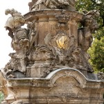 Denkmal des Großen Kurfürsten Friedrich Wilhelm Johann Georg Glume auf dem Schleusenplatz in Rathenow, Detailansicht