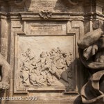 Denkmal des Großen Kurfürsten Friedrich Wilhelm Johann Georg Glume auf dem Schleusenplatz in Rathenow, Detailansicht