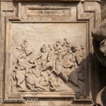 Denkmal des Großen Kurfürsten Friedrich Wilhelm Johann Georg Glume auf dem Schleusenplatz in Rathenow, Detailansicht