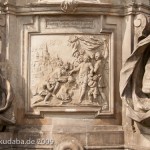 Denkmal des Großen Kurfürsten Friedrich Wilhelm Johann Georg Glume auf dem Schleusenplatz in Rathenow, Detailansicht