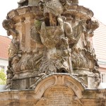 Denkmal des Großen Kurfürsten Friedrich Wilhelm Johann Georg Glume auf dem Schleusenplatz in Rathenow, Detailansicht