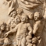 Denkmal des Großen Kurfürsten Friedrich Wilhelm Johann Georg Glume auf dem Schleusenplatz in Rathenow, Detailansicht