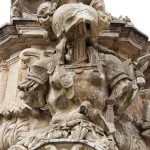 Denkmal des Großen Kurfürsten Friedrich Wilhelm Johann Georg Glume auf dem Schleusenplatz in Rathenow, Detailansicht