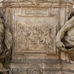 Denkmal des Großen Kurfürsten Friedrich Wilhelm Johann Georg Glume auf dem Schleusenplatz in Rathenow, Detailansicht