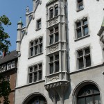 Bankgebäude in Ulm im Stil der Neorenaissance, Detailansicht