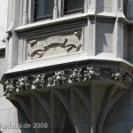 Bankgebäude in Ulm im Stil der Neorenaissance, Detailansicht