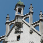 Bankgebäude in Ulm im Stil der Neorenaissance, Detailansicht