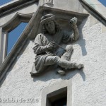 Bankgebäude in Ulm im Stil der Neorenaissance, Detailansicht