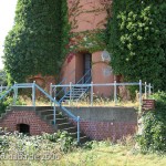 Ehemaliger Wasserturm an der Gaussstraße 11 im neoromanischen Stil von Paul Bratring in Berlin-Charlottenburg, Detailansicht