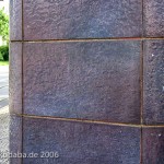 Haus Hüttenstraße 18 in Sangerhausen im Stil des Expressionismus von 1932, Detailansicht des Materials