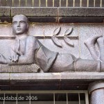 Haus Hüttenstraße 18 in Sangerhausen im Stil des Expressionismus von 1932, Detailansicht