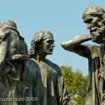 Denkmal "Bürger von Calais" in Calais von Auguste Rodin von 1889, Detailansicht