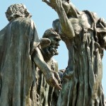 Denkmal "Bürger von Calais" in Calais von Auguste Rodin von 1889, Detailansicht