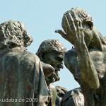 Denkmal "Bürger von Calais" in Calais von Auguste Rodin von 1889, Detailansicht