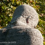 Gefallenen-Denkmal von Eberhard Encke von 1924 in der Baerwaldstrasse in Berlin-Kreuzberg, Detailansicht der Skulptur, Kopf