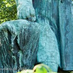 Jahndenkmal in der Hasenheide in Berlin-Neukölln von Erdmann Encke von 1869, Detailansicht der Standfigur