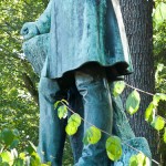 Jahndenkmal in der Hasenheide in Berlin-Neukölln von Erdmann Encke von 1869, Detailansicht der Standfigur