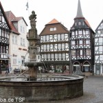 Rolandsbrunnen auf dem Marktplatz in Fritzlar, Renaissance, Gesamtansicht