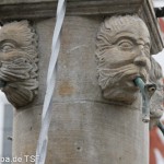 Rolandsbrunnen auf dem Marktplatz in Fritzlar, Renaissance, Detailansicht