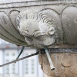 Rolandsbrunnen auf dem Marktplatz in Fritzlar, Renaissance, Detailansicht