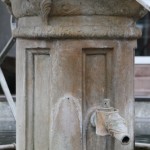 Rolandsbrunnen auf dem Marktplatz in Fritzlar, Renaissance, Detailansicht