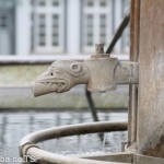 Rolandsbrunnen auf dem Marktplatz in Fritzlar, Renaissance, Detailansicht