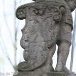 Rolandsbrunnen in Fritzlar, Renaissance, Detailansicht des Wappenschildes