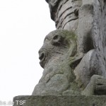 Rolandsbrunnen in Fritzlar, Renaissance, Detailansicht des Löwen