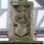 Rolandsbrunnen auf dem Marktplatz in Fritzlar, Renaissance, Detailansicht