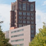 Zwischen 1922 bis 1925 von Eugen Schmohl in Berlin Tegel erbautes Verwaltungsgebäude der Borsig-Werke: der sogenannte Borsigturm