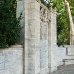 Gefallenendenkmal des Königin-Elisabeth-Garde-Regiments Nr. 3 von Eugen Schmohl von 1925 im Lietzenseepark in Berlin-Charlottenburg, Detailansicht