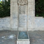 Gefallenendenkmal des Königin-Elisabeth-Garde-Regiments Nr. 3 von Eugen Schmohl von 1925 im Lietzenseepark in Berlin-Charlottenburg, Detailansicht