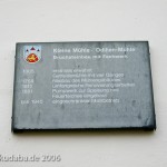 Kleine Mühle oder Odilien-Mühle in Göttingen, Informationstafel