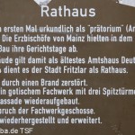 Rathaus in Fritzlar, Informationstafel