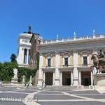 Reiterstandbild des Marc Aurel auf dem Kapitolsplatz in Rom, Gesamtansicht