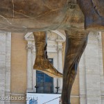 Reiterstandbild des Marc Aurel auf dem Kapitolsplatz in Rom, Detailansicht des Reiterstandbildes