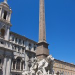 Vierströmebrunnen auf der Piazza Navona in Rom, Gesamtansicht