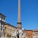 Vierströmebrunnen auf der Piazza Navona in Rom, Gesamtansicht