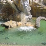 Vierströmebrunnen auf der Piazza Navona in Rom, Ansicht des Sockels