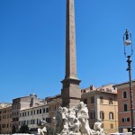 Vierströmebrunnen auf der Piazza Navona in Rom, Gesamtansicht