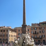 Vierströmebrunnen auf der Piazza Navona in Rom, Gesamtansicht