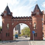 Werkstor der ehemaligen Borsigwerke in Berlin-Tegel von den Architekten Konrad Reimer und Friedrich Körte aus dem Jahr 1898 im historistischen Stil