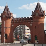 Werkstor der ehemaligen Borsigwerke in Berlin-Tegel von den Architekten Konrad Reimer und Friedrich Körte aus dem Jahr 1898 im historistischen Stil